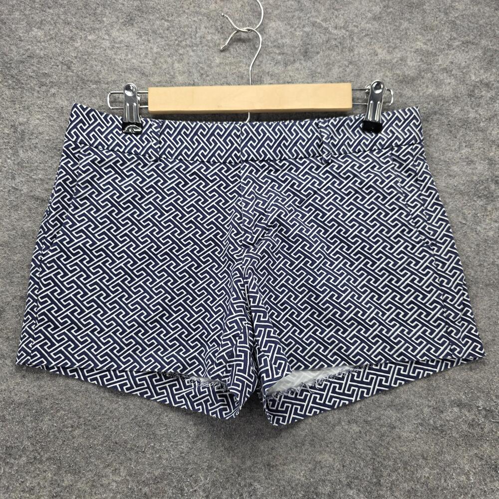 Banana Republic Shorts Womens 2 Blue Chino Twill Cotton Spandex Pockets 3 Inseam